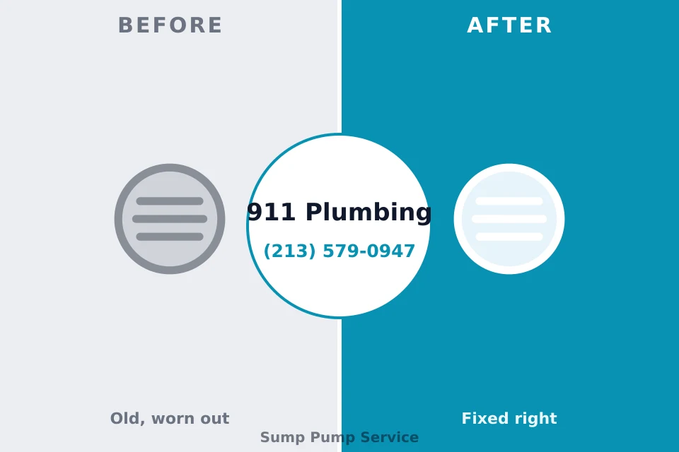 Before and after: plumbing repair Marion, WI